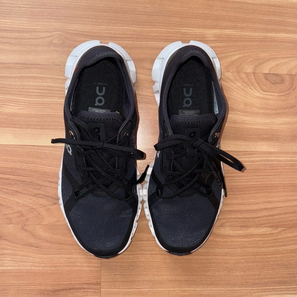 On Cloud X 3 AD Black Mesh Ultra Lightweight Athletic Running Sneakers Size 7 - Picture 3 of 16